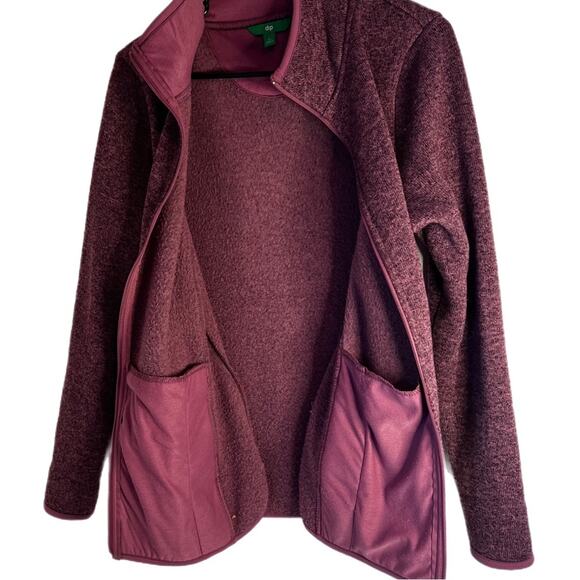 Dip Brand fleece Purple Blush Pink Jacket Sweater 100% polyester Size Large. - Picture 5 of 9